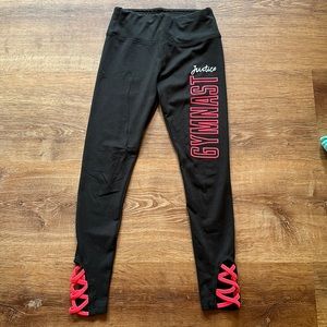 Girls Justice Leggings. Size 8.